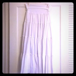 White long hippi skirt